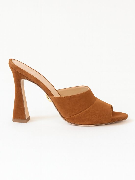 Veronica Beard Thora Suede Pointed Toe Slide in Caramel Size 8 - Picture 14 of 14